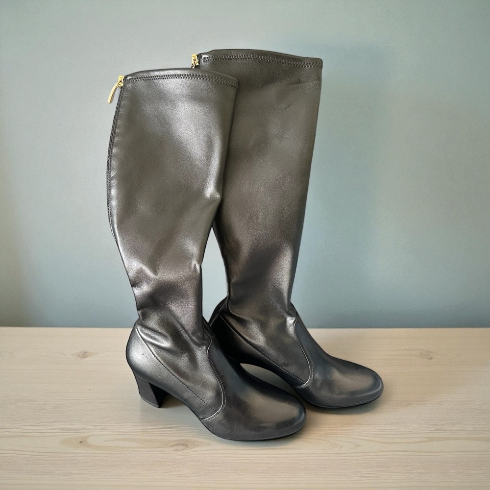 Stylish Metallic Women's Ankle Boots